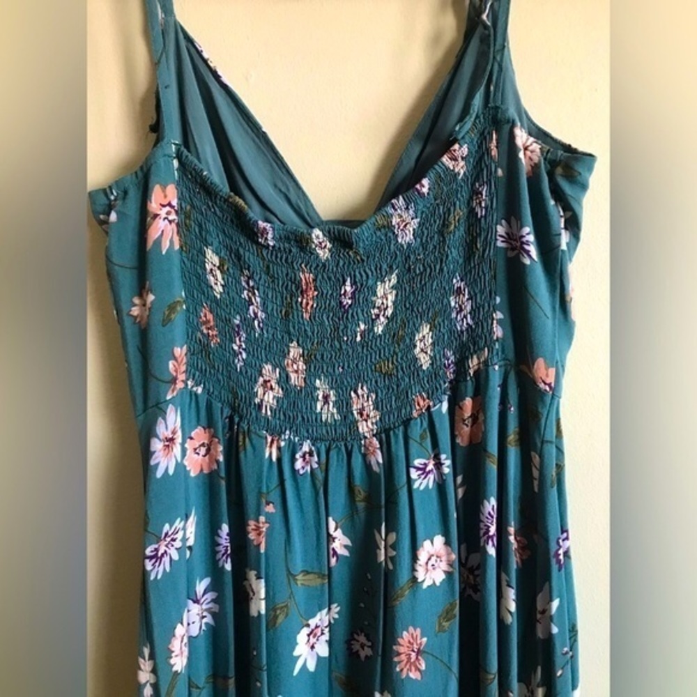 Blush Floral Flowy Midi Dress size M - Picture 4 of 6